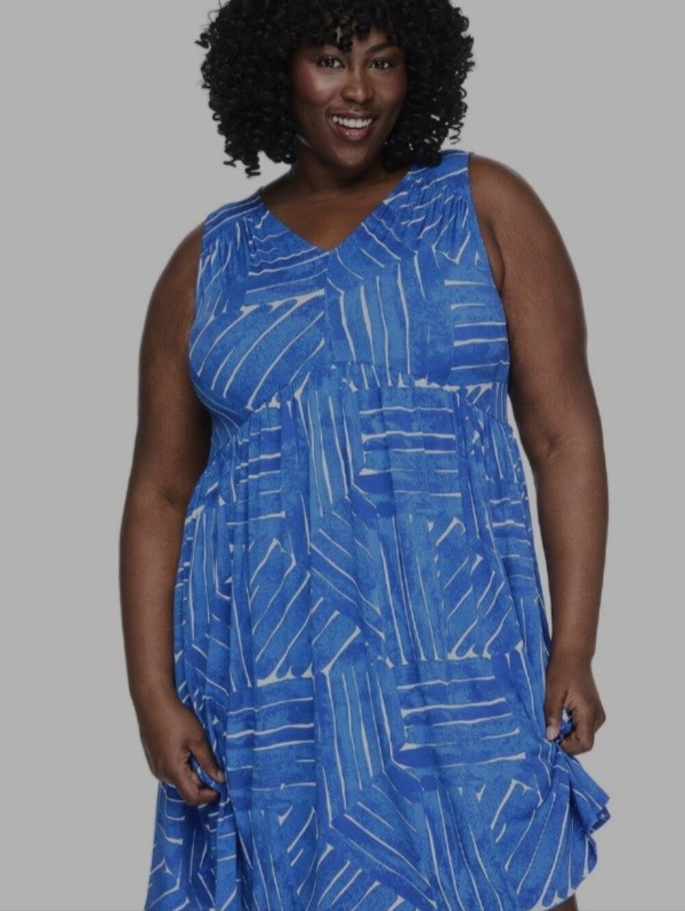Lane Bryant Women's Plus V-Neck Swin Dress